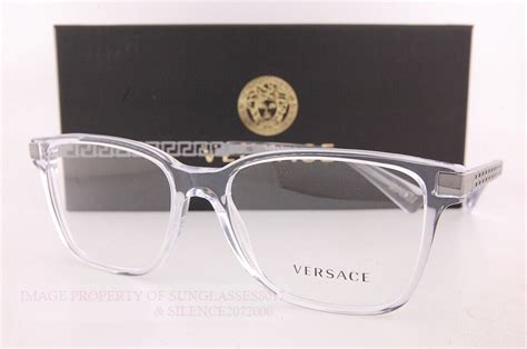 versace clear frame eyeglasses.